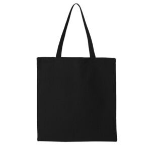 NWOT Black Cotton Canvas Tote Bag